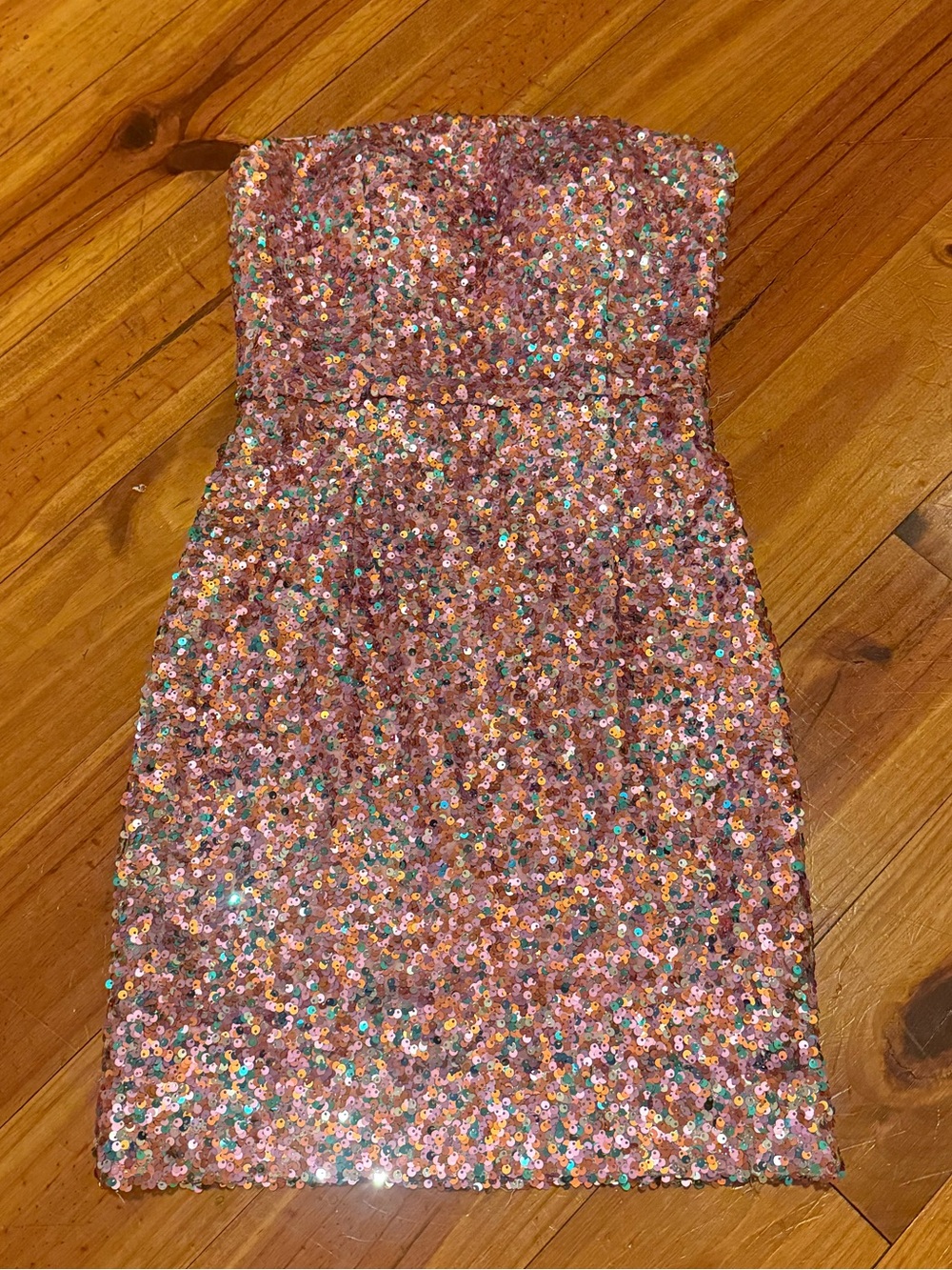 Women’s Laundry by Shelli Segal pink Sequin Dress Valentine - Picture 1 of 5